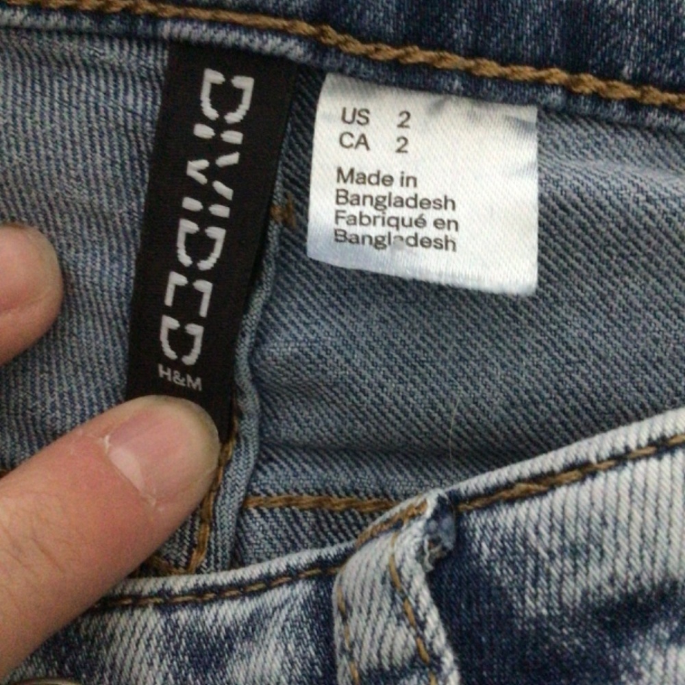 Divided Acid-Washed Blue Jeans - Picture 3 of 3